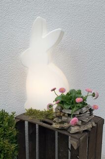 8 Seasons Design Shining Rabbit 50 cm weiß
