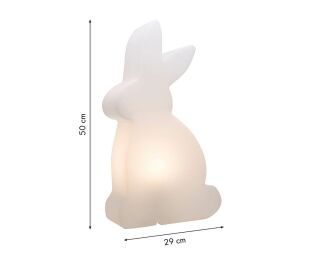 8 Seasons Design Shining Rabbit 50 cm weiß