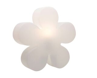 8 Seasons Design Motivleuchte Shining Flower 40 cm weiß