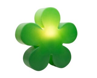 8 Seasons Design Motivleuchte Shining Flower 40 cm grün