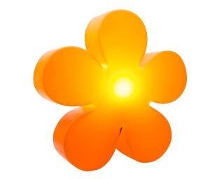 8 Seasons Design Motivleuchte Shining Flower 40 cm orange