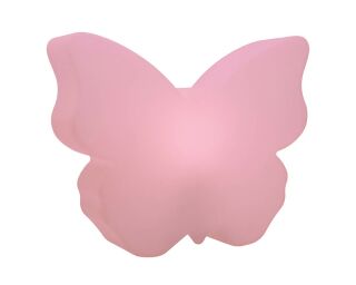 8 Seasons Design Motivleuchte Shining Butterfly 40 cm rosa