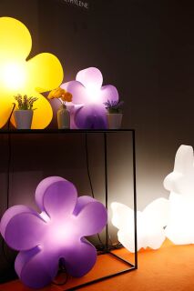 8 Seasons Design Motivleuchte Shining Flower 60 cm lila