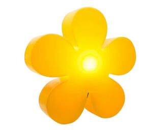 8 Seasons Design Motivleuchte Shining Flower 60 cm gelb