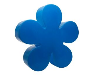 8 Seasons Design Motivleuchte Shining Flower 60 cm blau