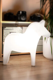 8 Seasons Design Motivleuchte Shining Horse 43 cm weiß
