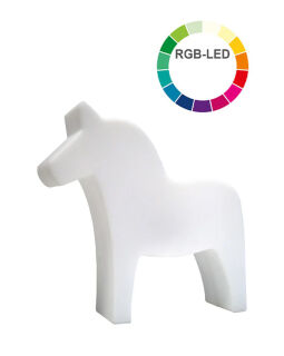 8 Seasons Design Motivleuchte Shining Horse LED RGB 43 cm weiß