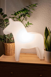 8 Seasons Design Motivleuchte Shining Horse LED RGB 43 cm weiß