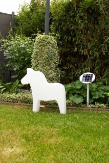 8 Seasons Design Motivleuchte Shining Horse Solar 43 cm weiß