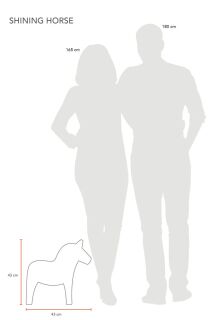 8 Seasons Design Motivleuchte Shining Horse Solar 43 cm weiß