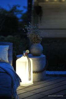 8 Seasons Design Motivleuchte Shining Lantern Solar 45 cm weiß