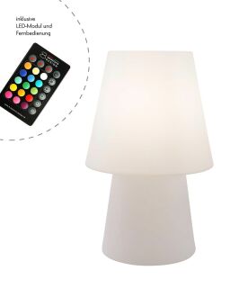 8 Seasons Design Tischleuchte No. 1 weiß LED RGB 60 cm