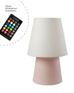 8 Seasons Design Tischleuchte No. 1 rosa LED RGB 60 cm