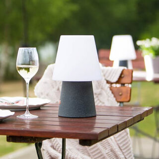 8 Seasons Design Akku Tischleuchte No. 1 anthrazit LED 30 cm