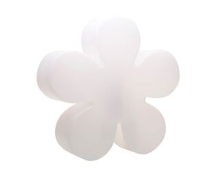 8 Seasons Design Motivleuchte Shining Flower Solar 40 cm weiß