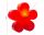 8 Seasons Design Motivleuchte Shining Flower Solar 40 cm rot