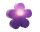 8 Seasons Design Motivleuchte Shining Flower Solar 40 cm lila