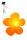 8 Seasons Design Motivleuchte Shining Flower Solar 60 cm orange