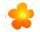 8 Seasons Design Motivleuchte Shining Flower Solar 60 cm orange