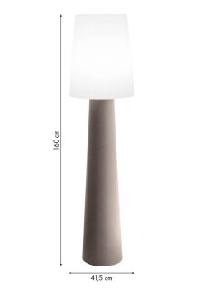 8 Seasons Design Stehleuchte No. 1 Solar 160 cm sand