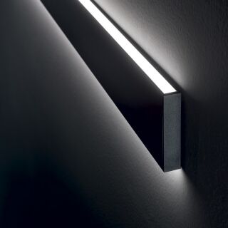 Ideal Lux Steel AP Wandleuchte 32W 3000K schwarz LED