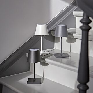 Sigor Nuindie mini 25 USB-C nachtschwarz rund Akku-Tischleuchte LED