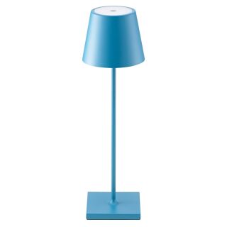 Sigor Nuindie Akku-Tischleuchte LED blau rund