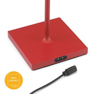 Sigor Nuindie Akku-Tischleuchte LED rot rund