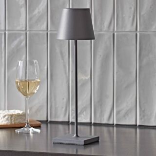 Sigor Nuindie 38 anthrazit rund Akku Tischleuchte LED