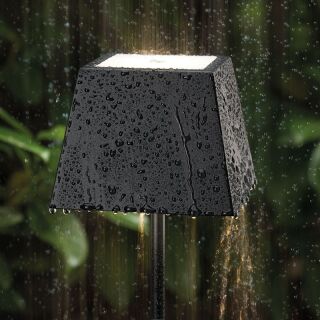 Sigor Nuindie 37 schwarz eckig Akku Tischleuchte LED