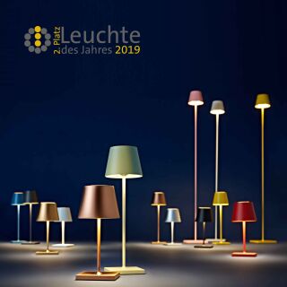 Sigor Nuindie 37 anthrazit eckig Akku Tischleuchte LED