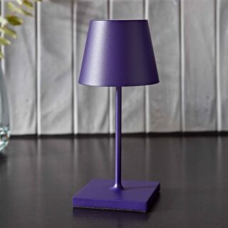 Sigor Nuindie mini 25 pflaumenblau rund Akku Tischleuchte LED