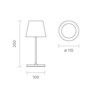 Sigor Nuindie mini 25 USB-C salbeigrün rund Akku Tischleuchte LED