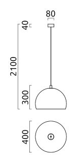 Helestra Doro Pendelleuchte D40 mattschwarz Acryl weiß E27