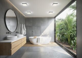 Helestra Cosi LED Wand- / Deckenleuchte mattschwarz 12W 21 cm