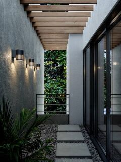 Nordlux Aludra Wandleuchte Seaside anthrazit E27 IP54