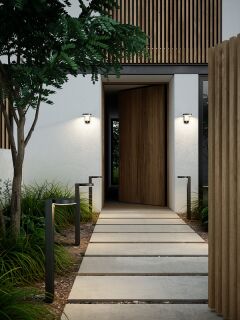 Nordlux Rica Round Wandleuchte Solar LED schwarz 5W IP44