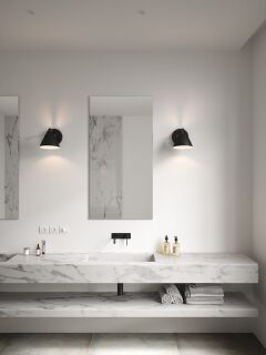 dftp Strap 15 Wandleuchte schwarz GU10