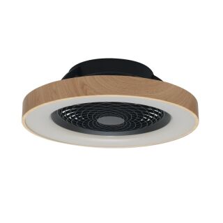 Mantra Tibet Deckenventilator LED Fernbedienung dimmbar holz schwarz