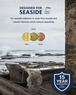 Nordlux Polperro Wandleuchte messing E27 IP64