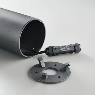 Heitronic Santorin Sockelleuchte 500mm anthrazit E27 IP54