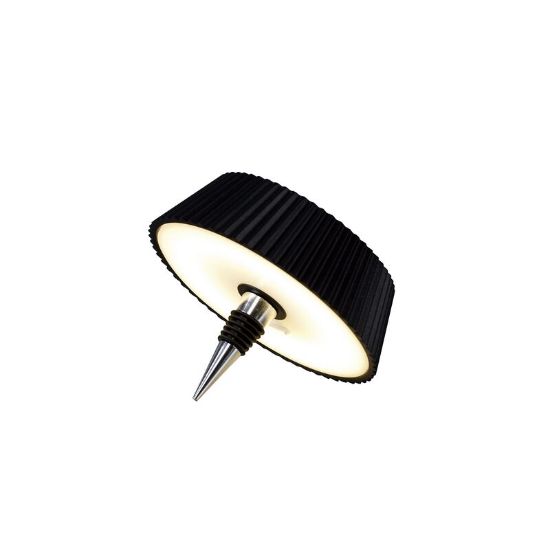 Mantra Relax schwarz Flaschenaufsatz LED Akkuleuchte