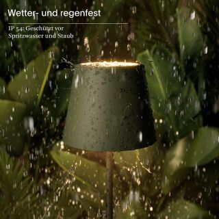 Sigor Nuindie 120 USB-C tannengrün rund Akku Stehleuchte LED