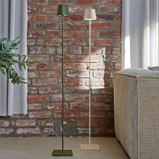 Sigor Nuindie 120 USB-C tannengrün rund Akku Stehleuchte LED