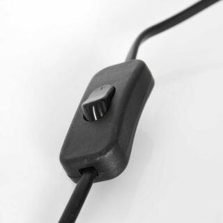 Steinhauer Ambiance Tischleuchte Rauchglas schwarz E27