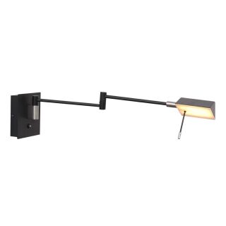 Steinhauer Retina Wandleuchte schwarz LED USB