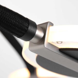 Steinhauer Turound Deckenleuchte Klarglas schwarz LED