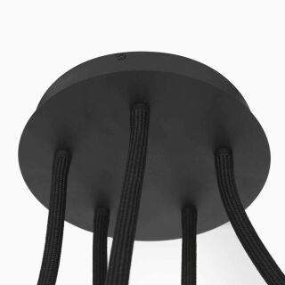 Steinhauer Turound Deckenleuchte Klarglas schwarz LED