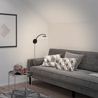 Steinhauer Turound Wandleuchte Klarglas schwarz LED