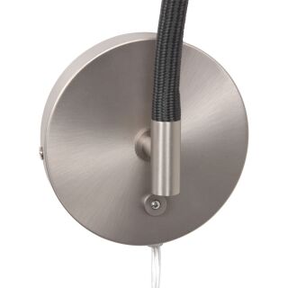 Steinhauer Turound Wandleuchte Rauchglas stahl LED